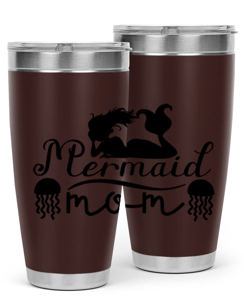 Mermaid Mom 373#- mermaid- Tumbler