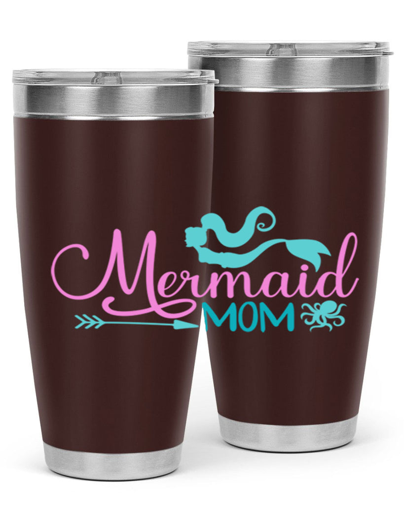 Mermaid Mom 374#- mermaid- Tumbler