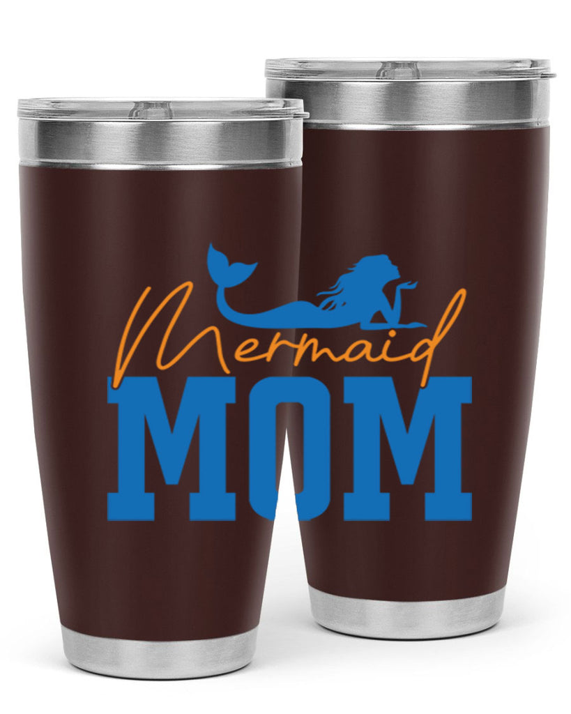 Mermaid Mom 375#- mermaid- Tumbler