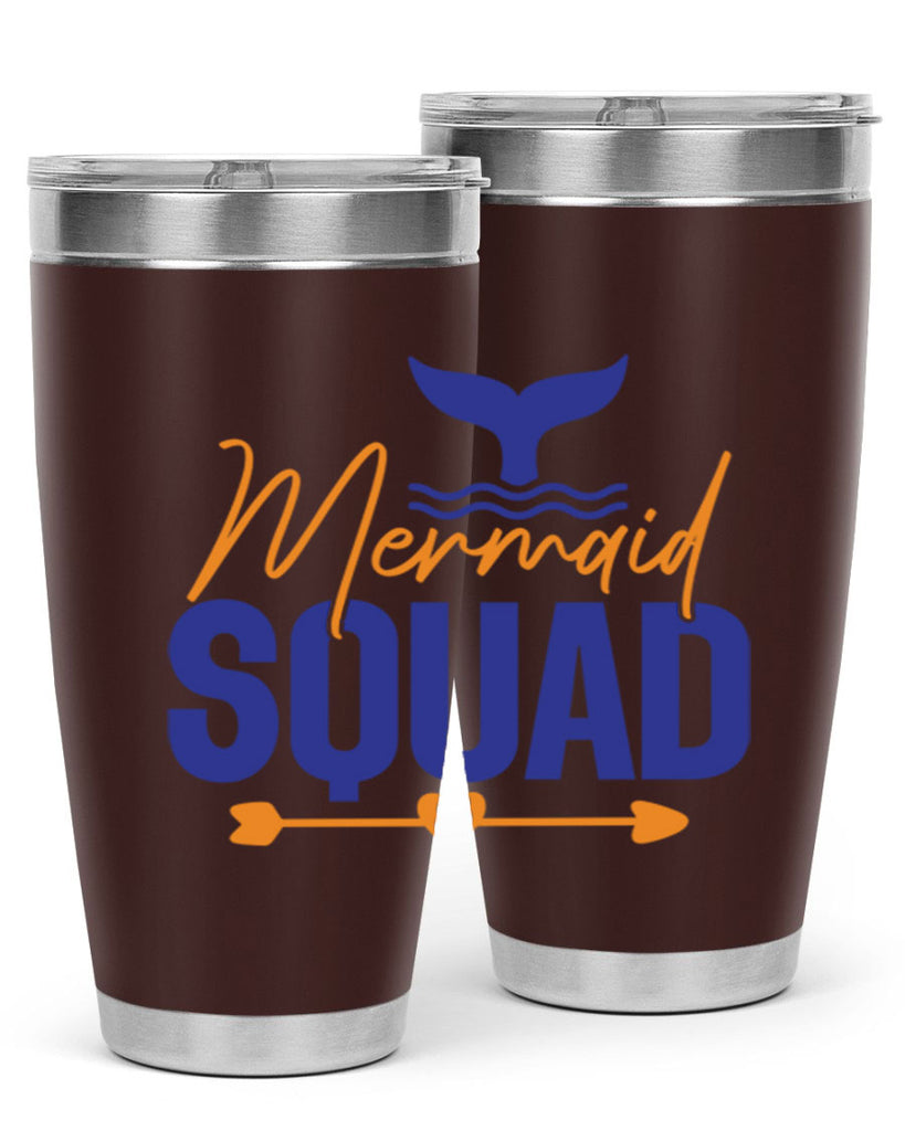 Mermaid Squad 376#- mermaid- Tumbler