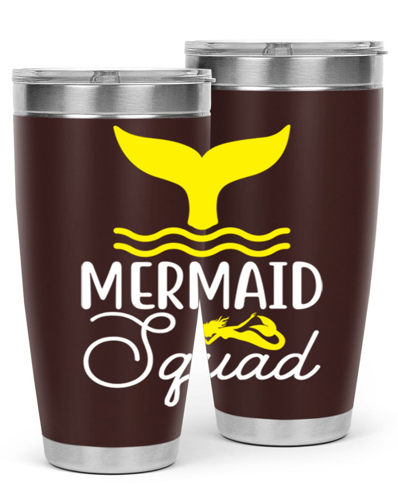 Mermaid Squad 380#- mermaid- Tumbler