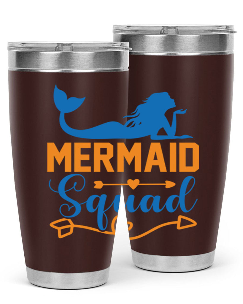 Mermaid Squad 385#- mermaid- Tumbler