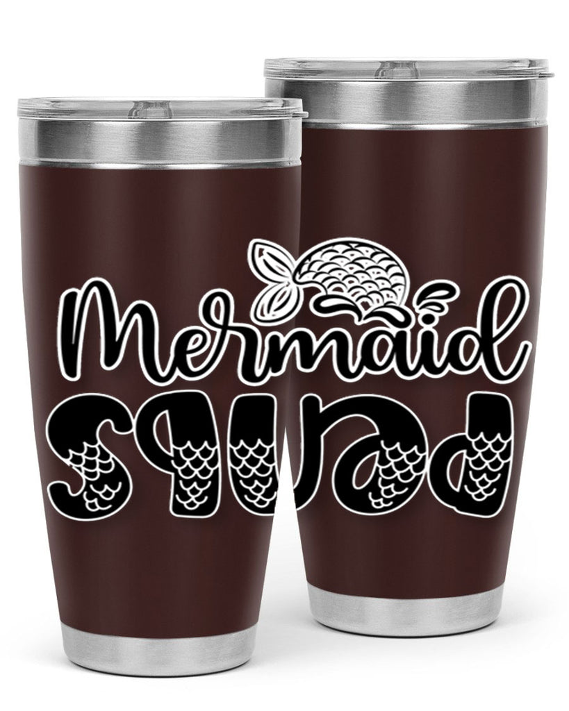 Mermaid Squad 444#- mermaid- Tumbler