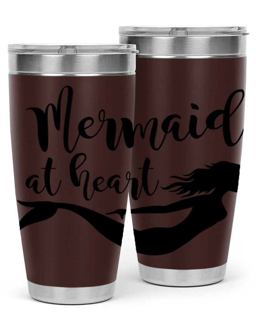 Mermaid at heart 395#- mermaid- Tumbler