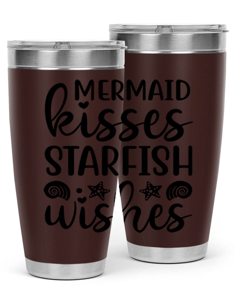 Mermaid kisses starfish wishes 426#- mermaid- Tumbler