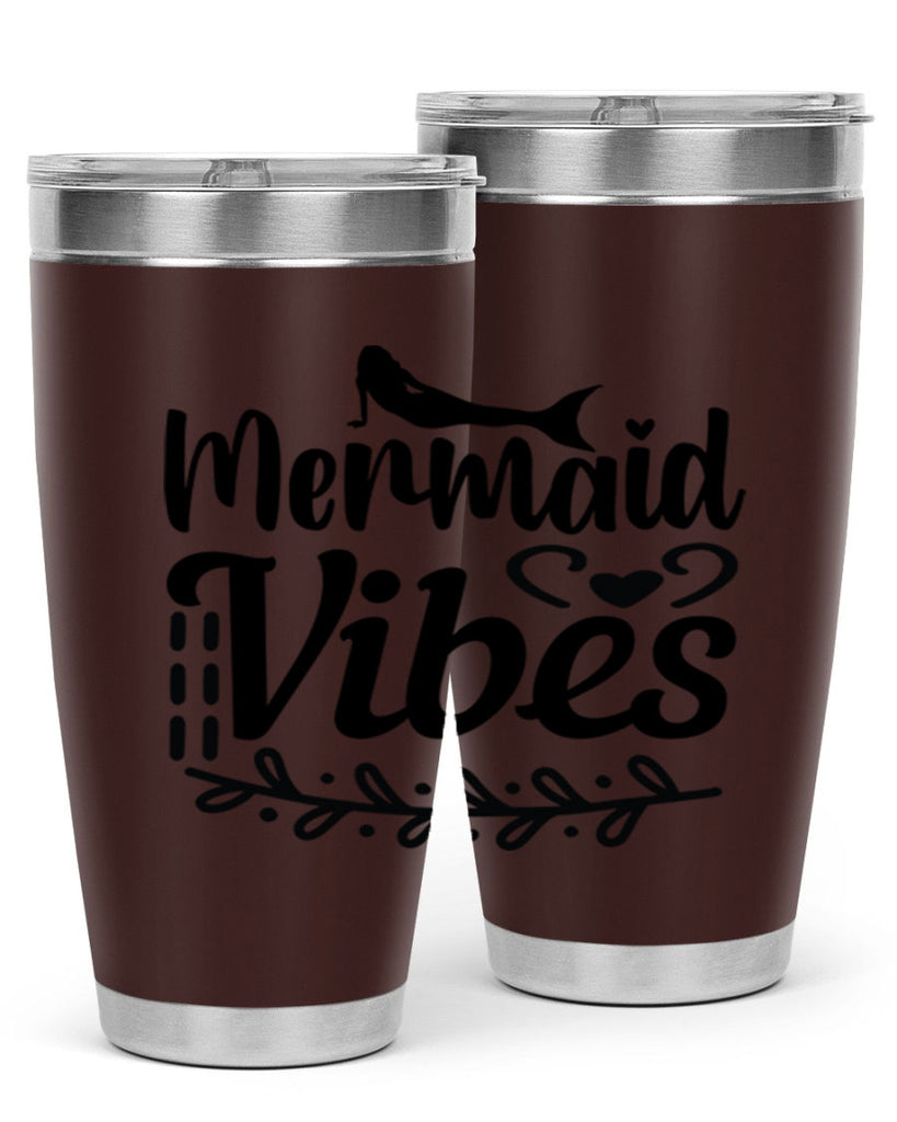 Mermaid vibes 454#- mermaid- Tumbler