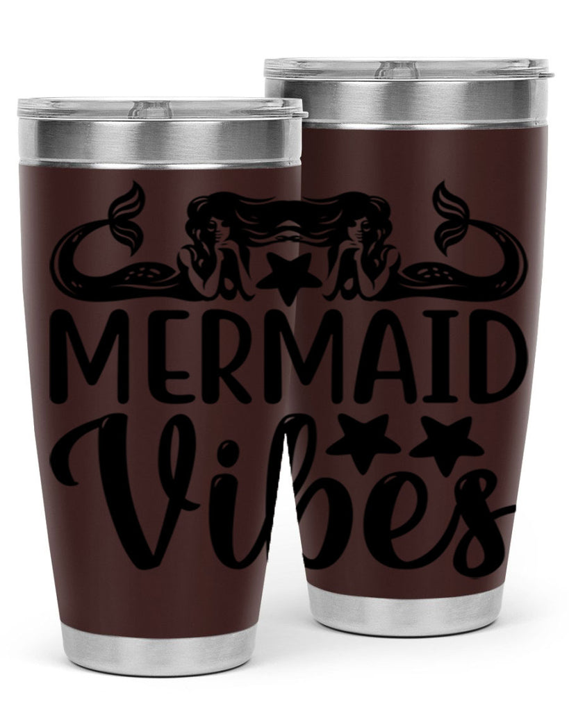 Mermaid vibes 462#- mermaid- Tumbler