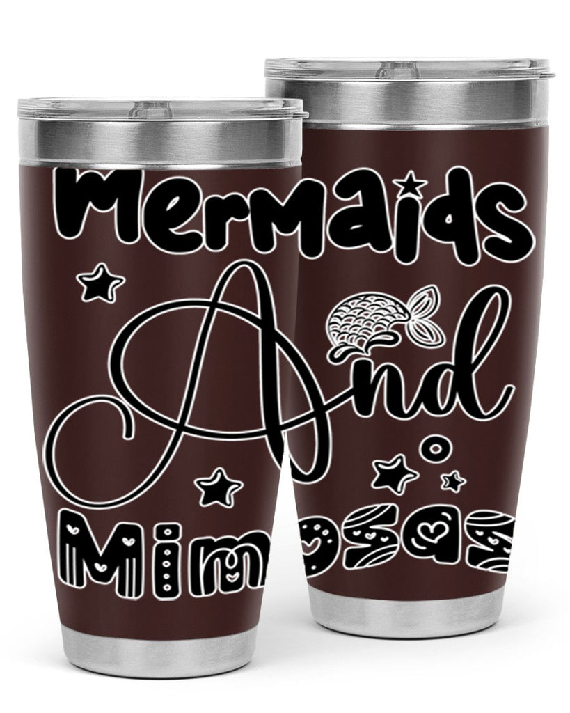 Mermaids and Mimosas 475#- mermaid- Tumbler