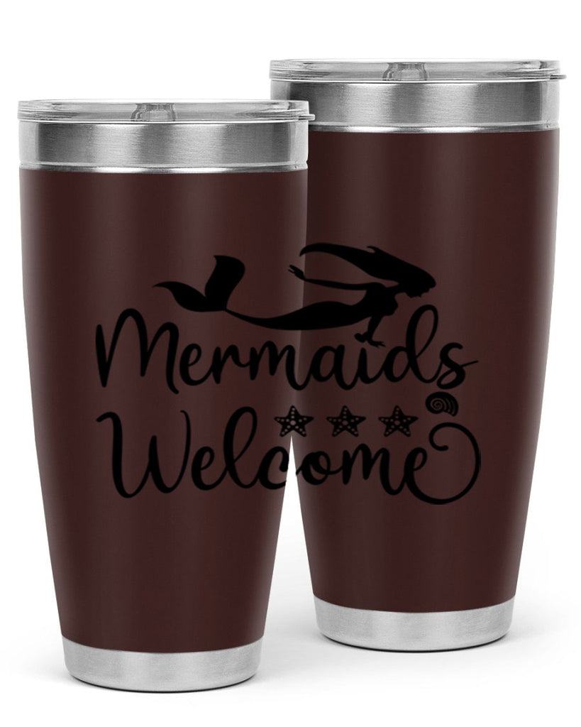 Mermaids welcome design 501#- mermaid- Tumbler