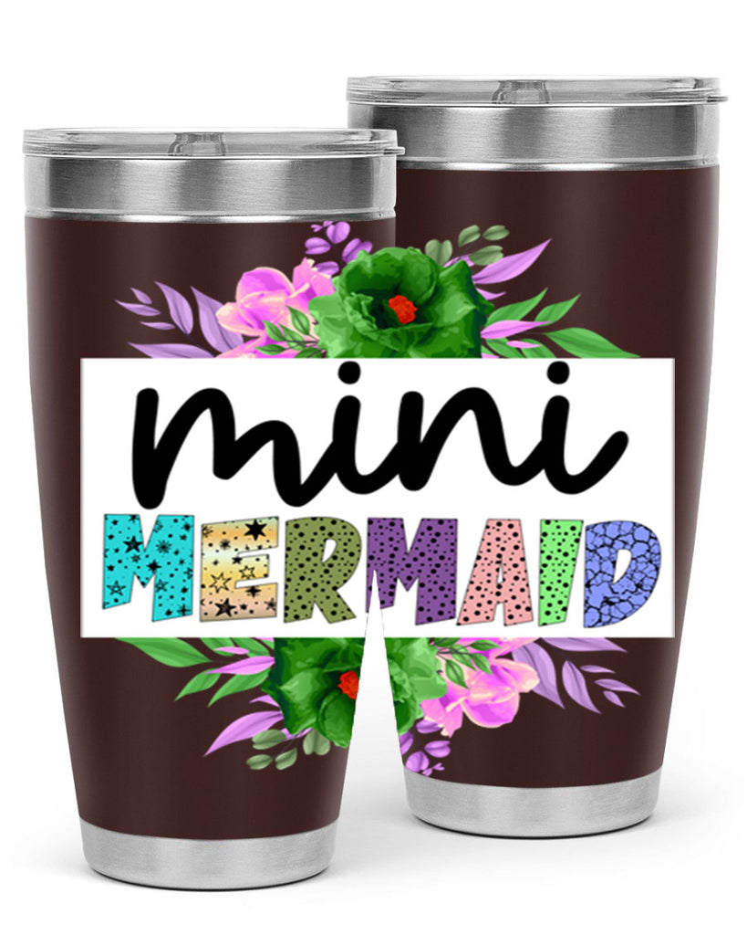 Mini Mermaid 505#- mermaid- Tumbler