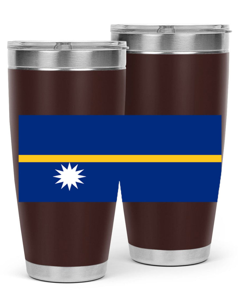 Nauru 77#- world flags- Tumbler