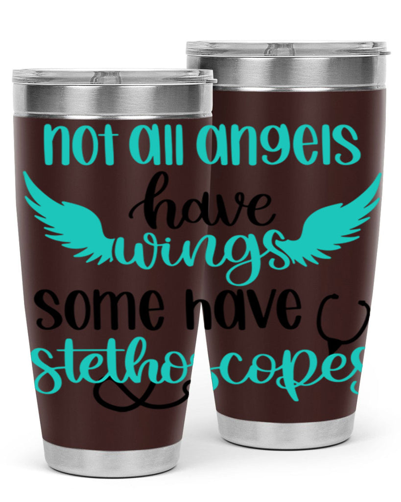 Not All Angels Have Style Style 127#- nurse- tumbler
