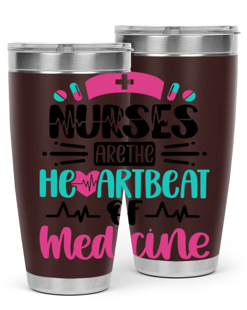 Nurses Are The Heartbeat Style Style 90#- nurse- tumbler