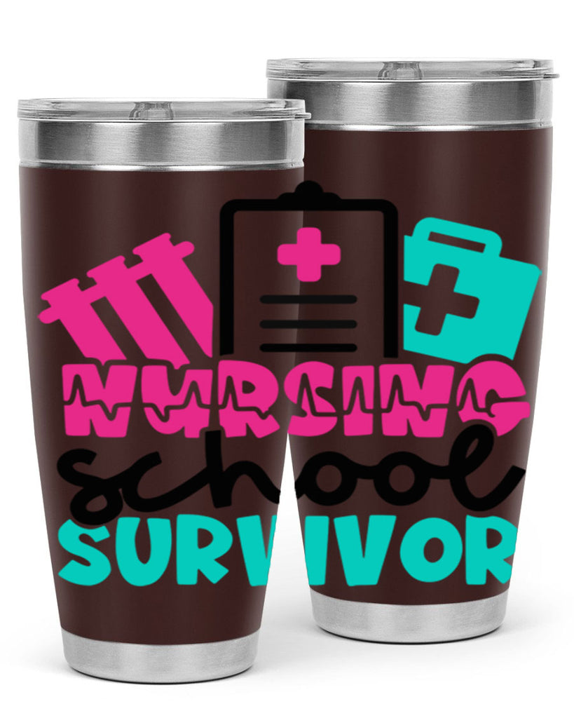 Nursing School Survivor Style Style 62#- nurse- tumbler