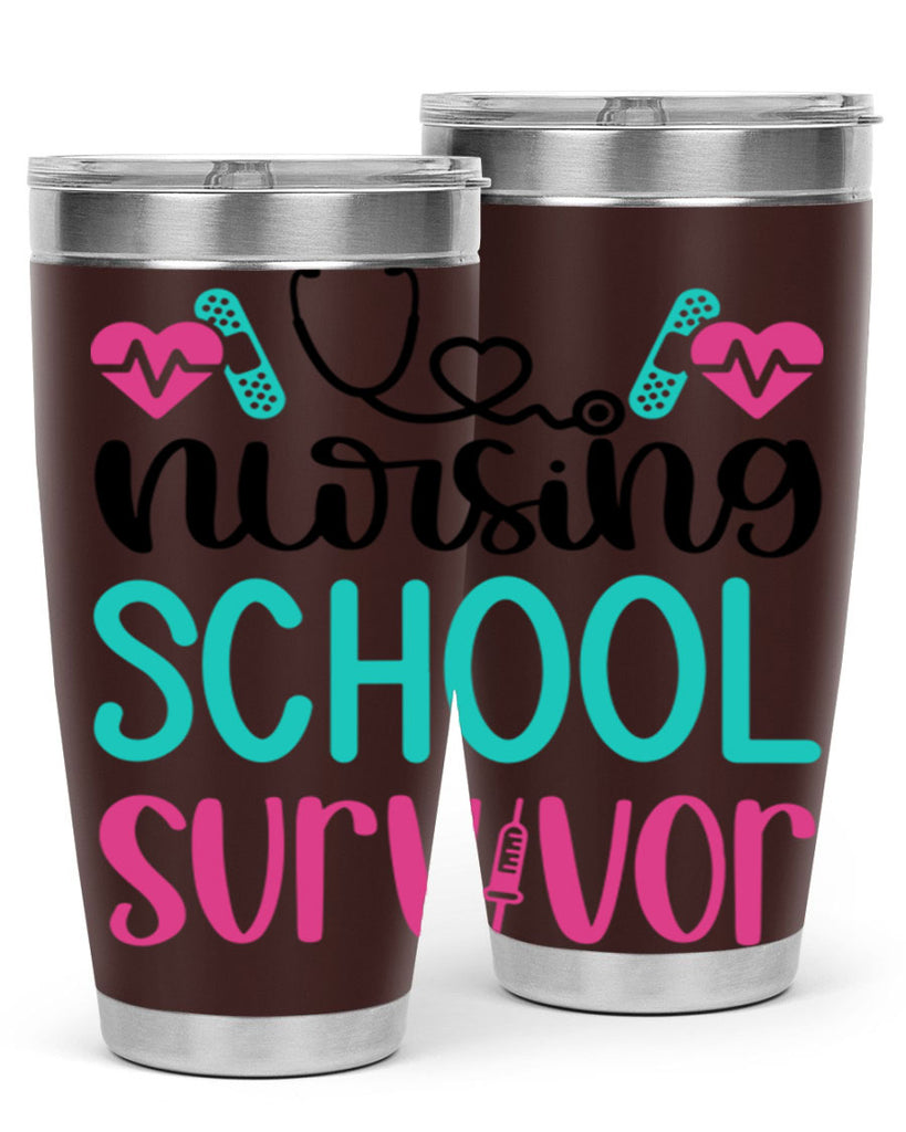 Nursing School Survivor Style Style 63#- nurse- tumbler
