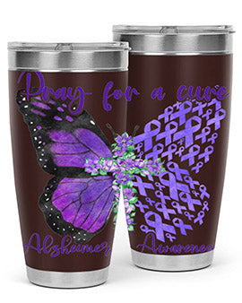 Pray For A Cure AlzheimerS Awareness 208#- alzheimers- Tumbler