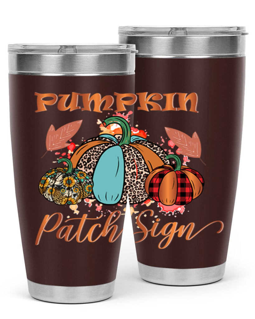 Pumpkin Patch Sign 530#- fall- Tumbler