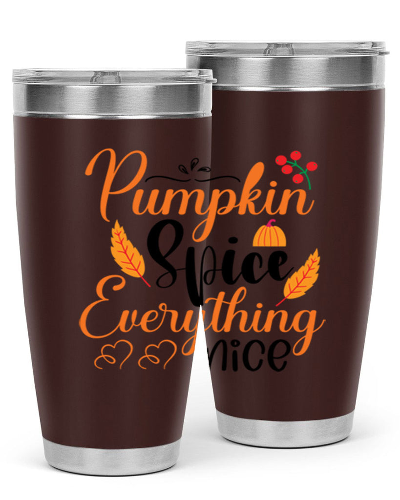 Pumpkin Spice Everything Nice 543#- fall- Tumbler