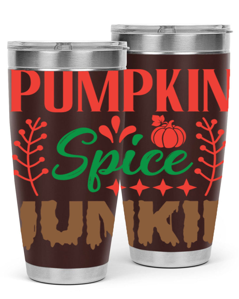 Pumpkin Spice Junkie 547#- fall- Tumbler