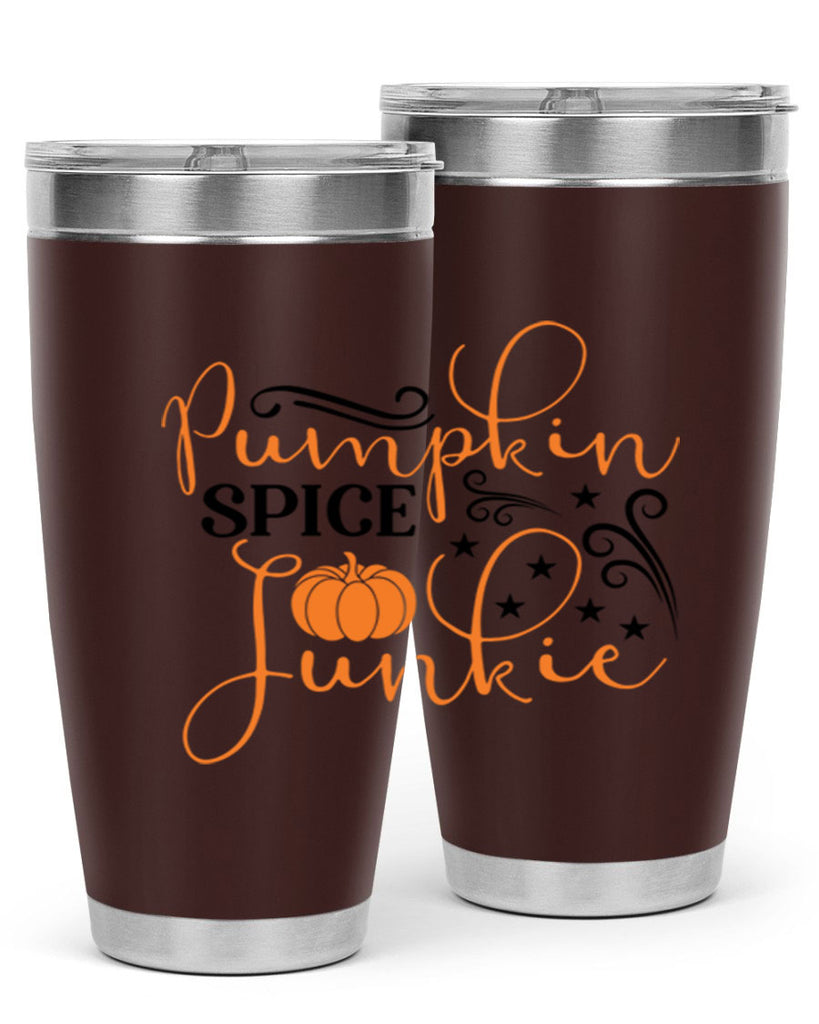 Pumpkin Spice Junkie 549#- fall- Tumbler