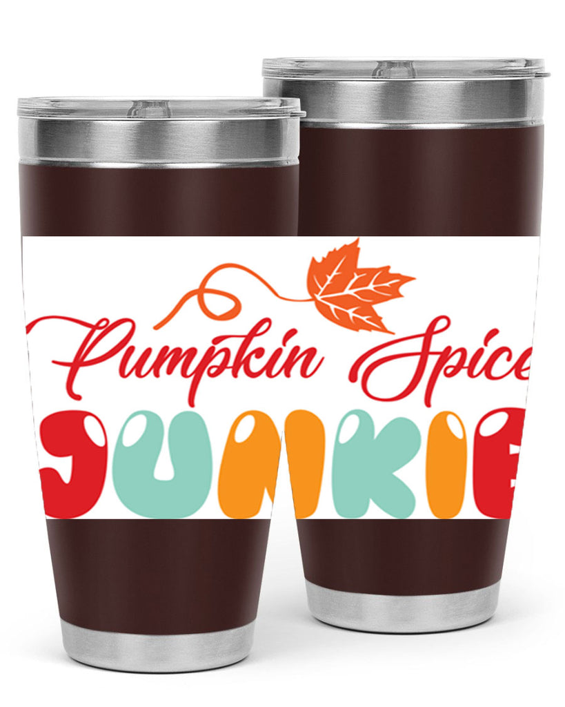 PumpkinSpiceJunkiedesign 569#- fall- Tumbler