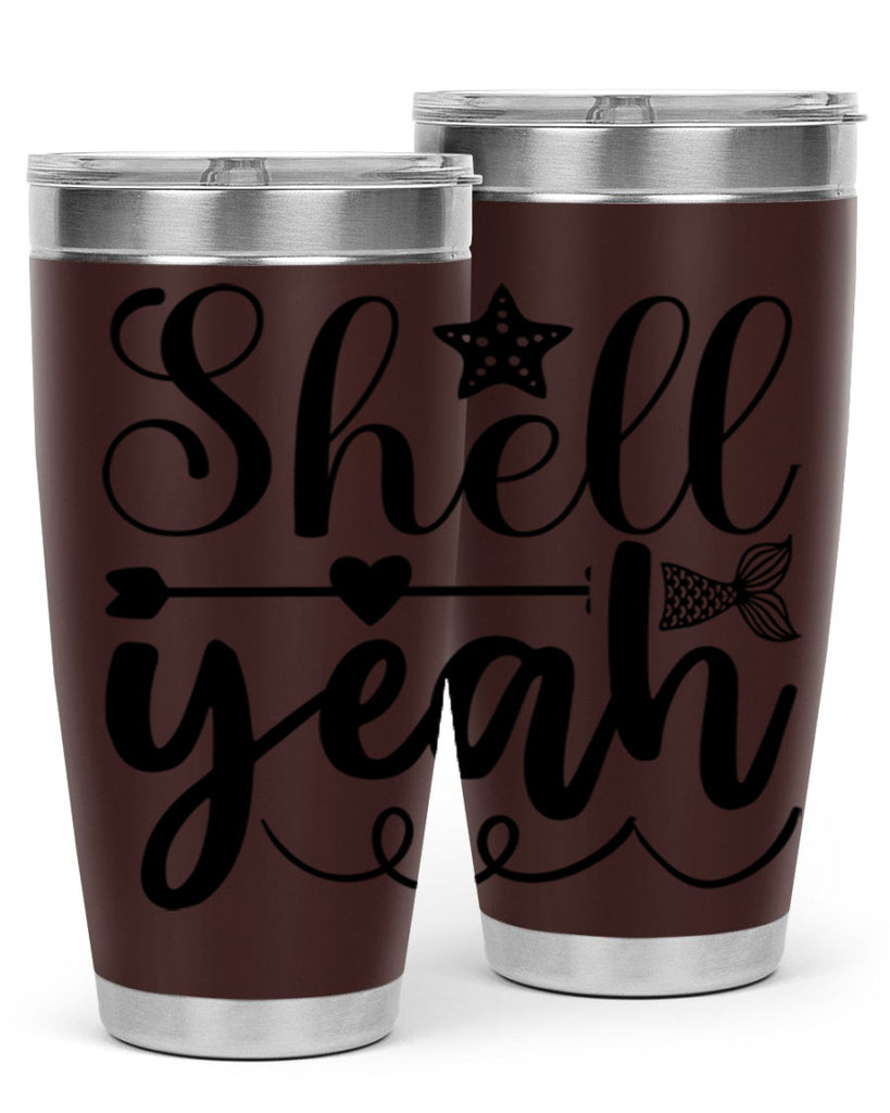 Shell Yeah 593#- mermaid- Tumbler