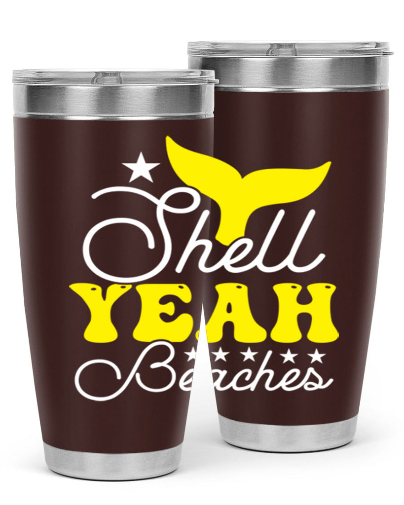 Shell Yeah Beaches 585#- mermaid- Tumbler