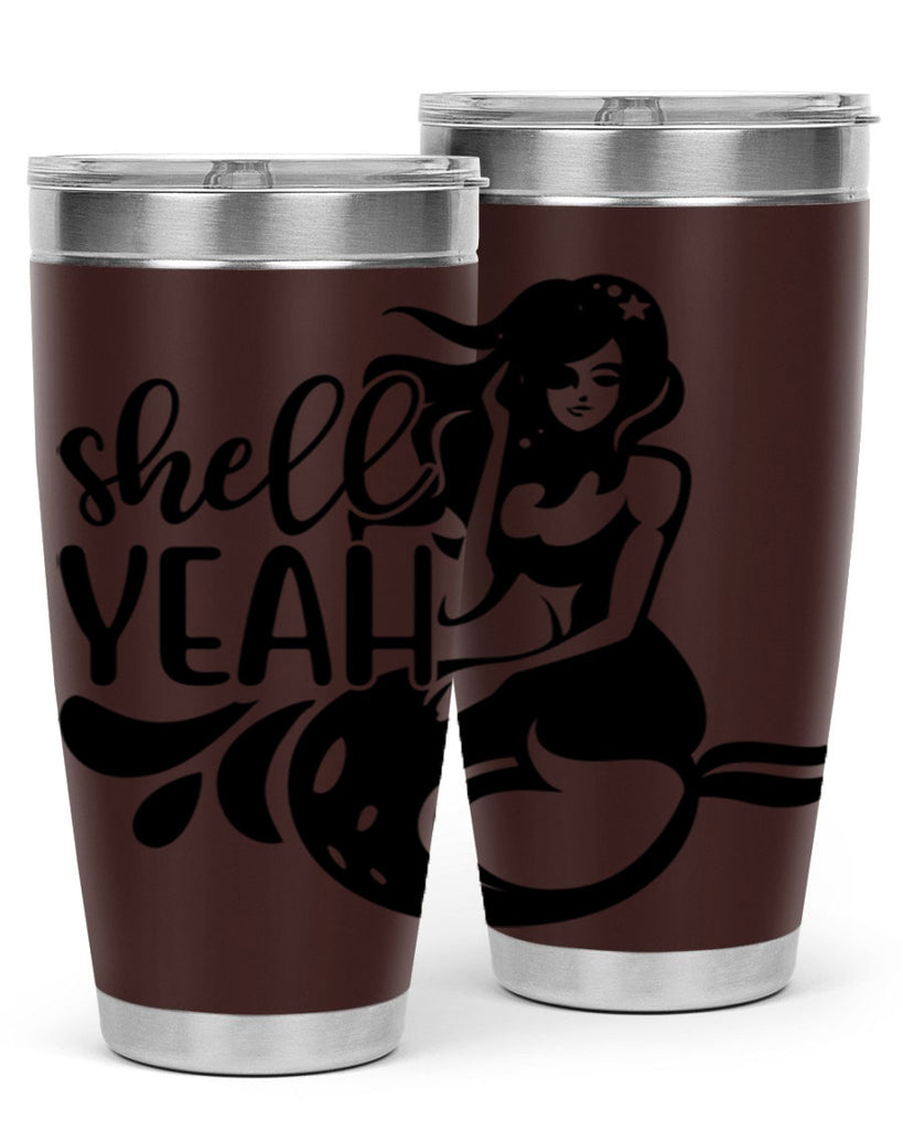 Shell yeah 596#- mermaid- Tumbler