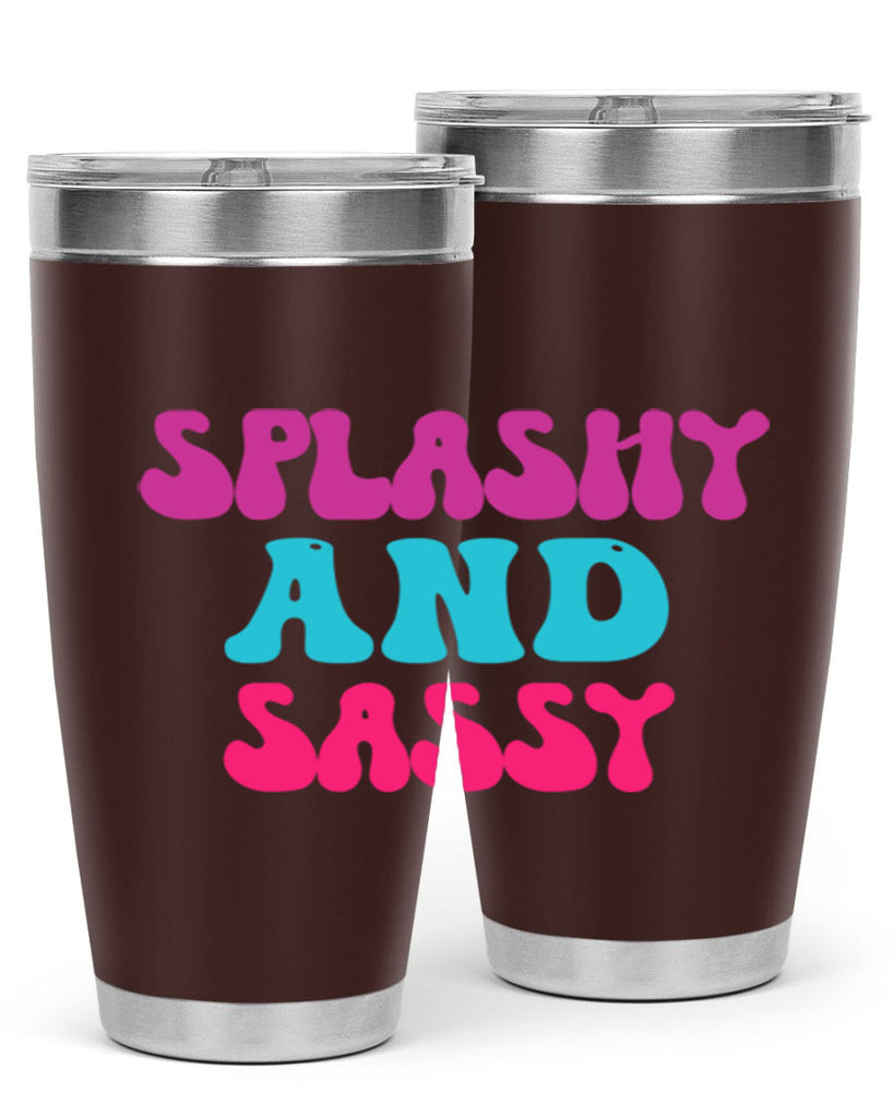 Splashy And Sassy 622#- mermaid- Tumbler