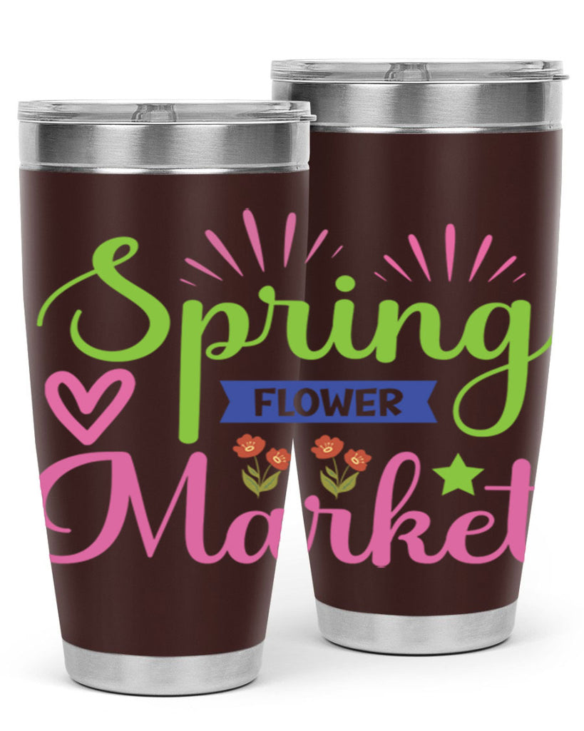Spring Flower Market  487#- spring- Tumbler