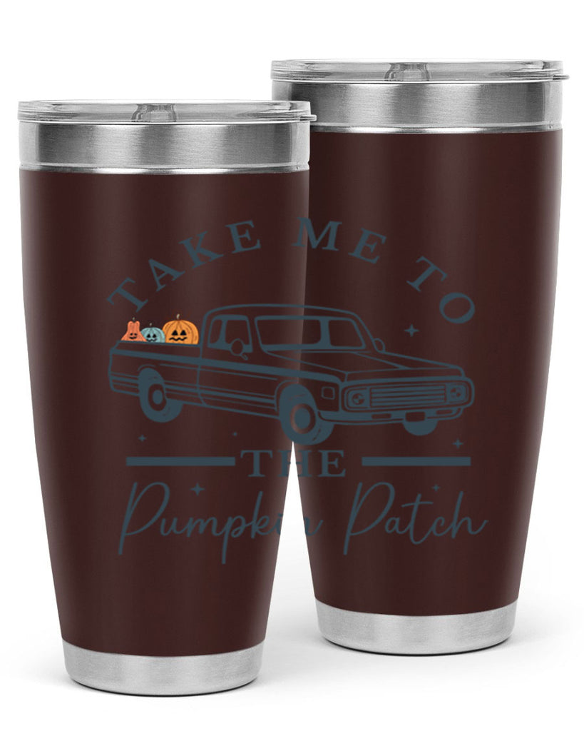 Take Me To The Pumpkin Patch 593#- fall- Tumbler
