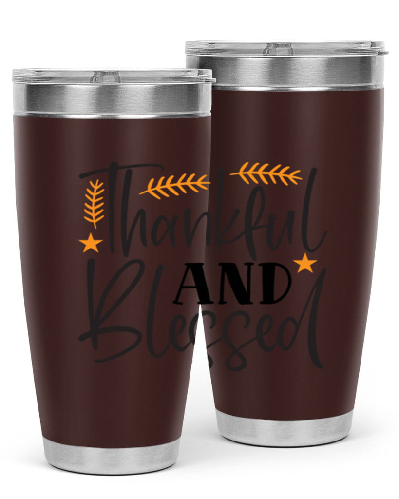 Thankfulandblessed 608#- fall- Tumbler