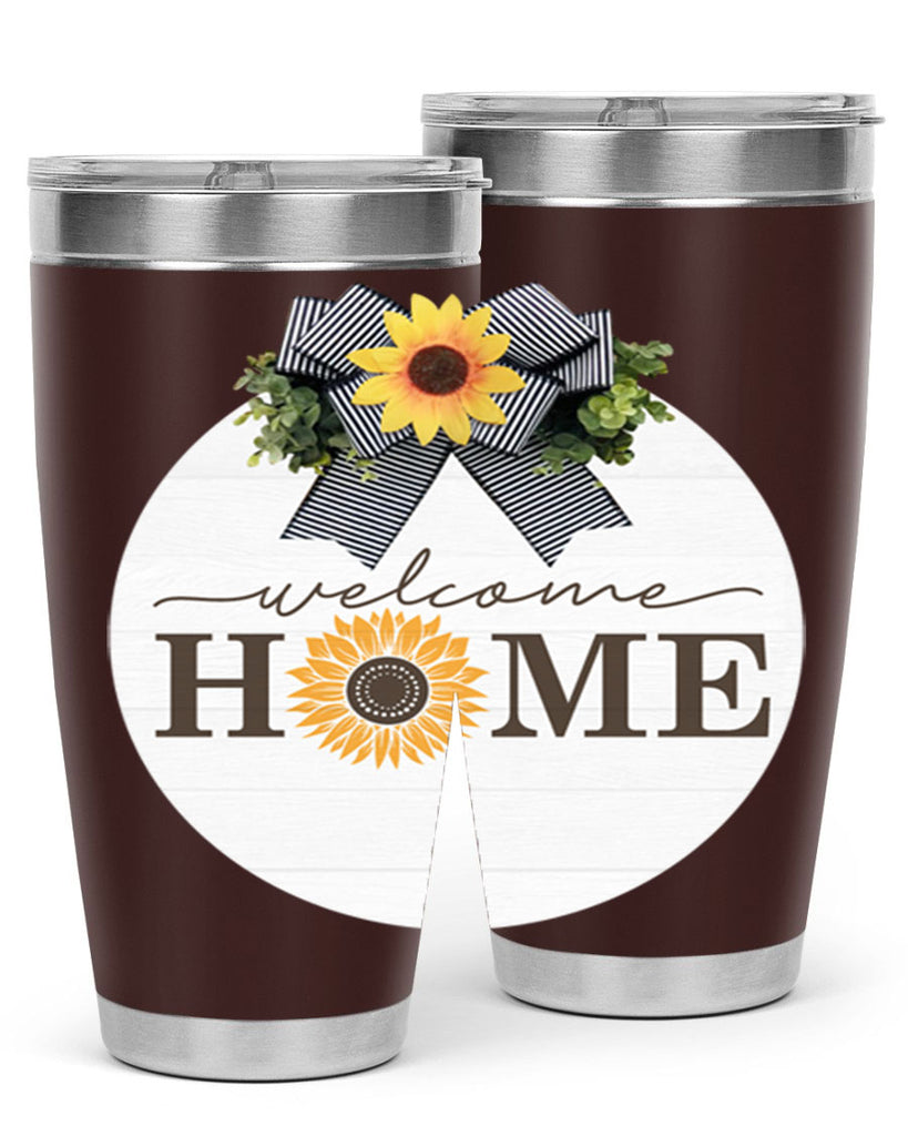 Welcome Home sunflower Mockup572#- spring- Tumbler