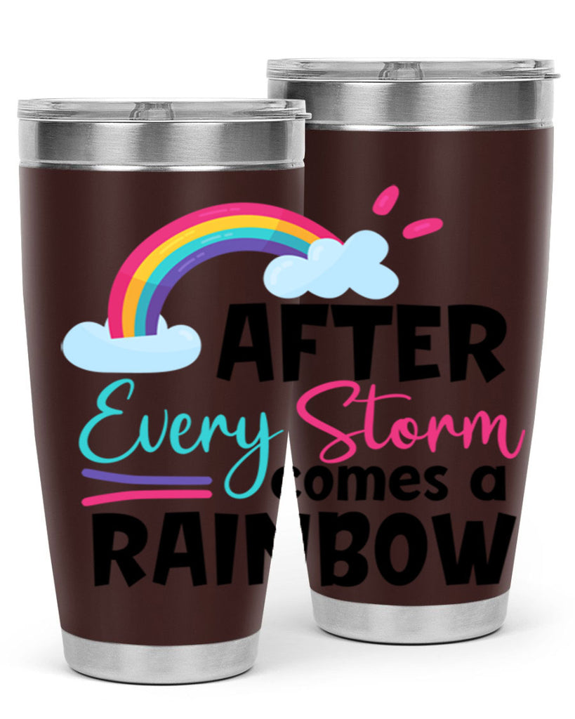 after every storm comes a rainbow Style 291#- baby- tumbler