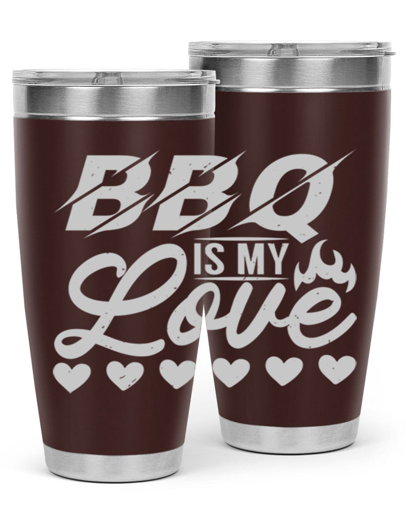 bbq is my love 17#- bbq- Tumbler