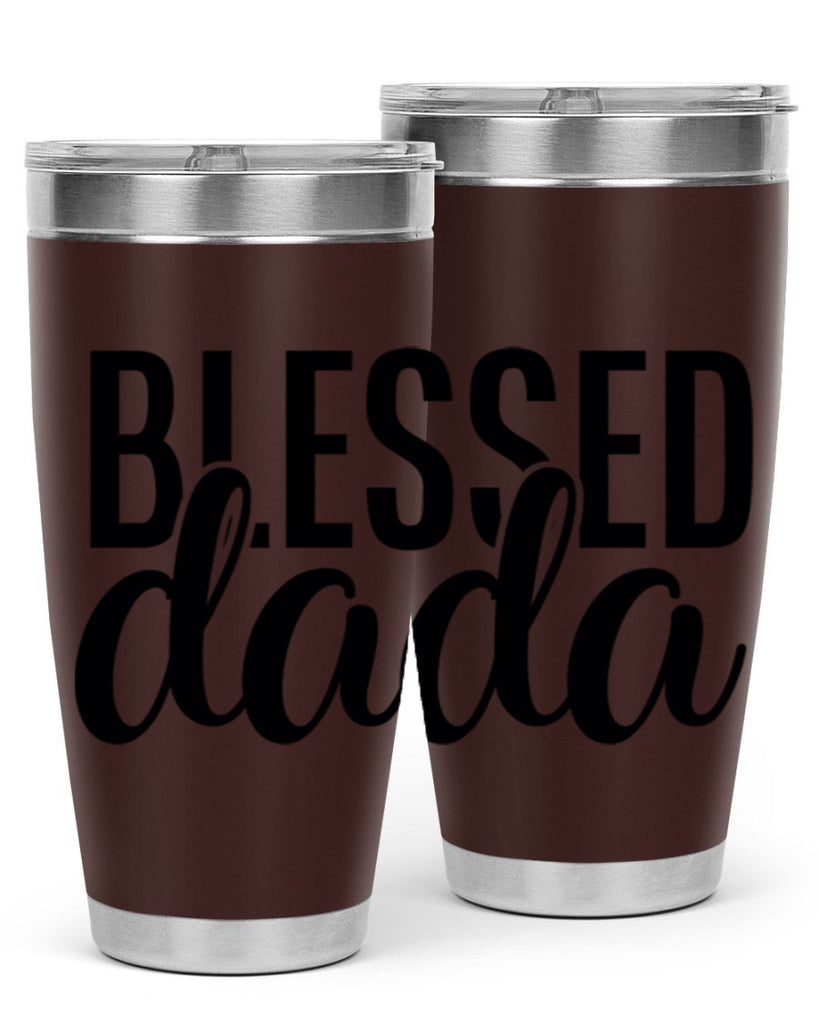 blessed dada 34#- dad- Tumbler