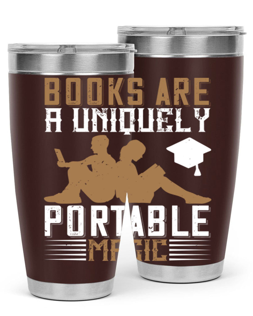 books are a uniquely portable magic 74#- reading- Tumbler