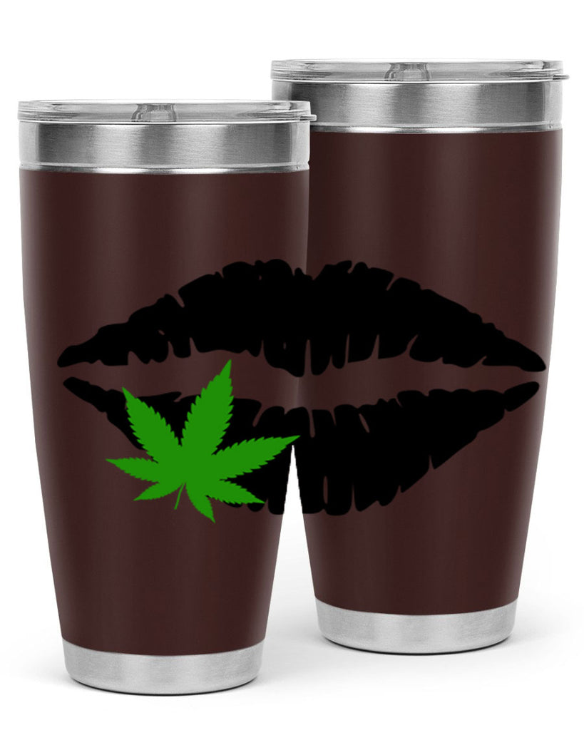 cannabis lips 47#- marijuana- Tumbler