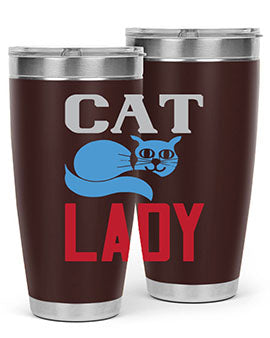 cat lady Style 31#- cat- Tumbler