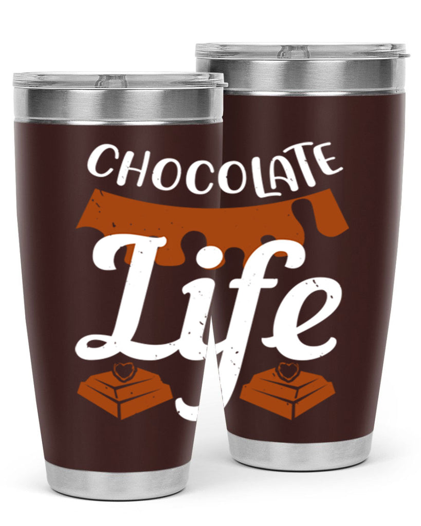 chocolate life 45#- chocolate- Tumbler