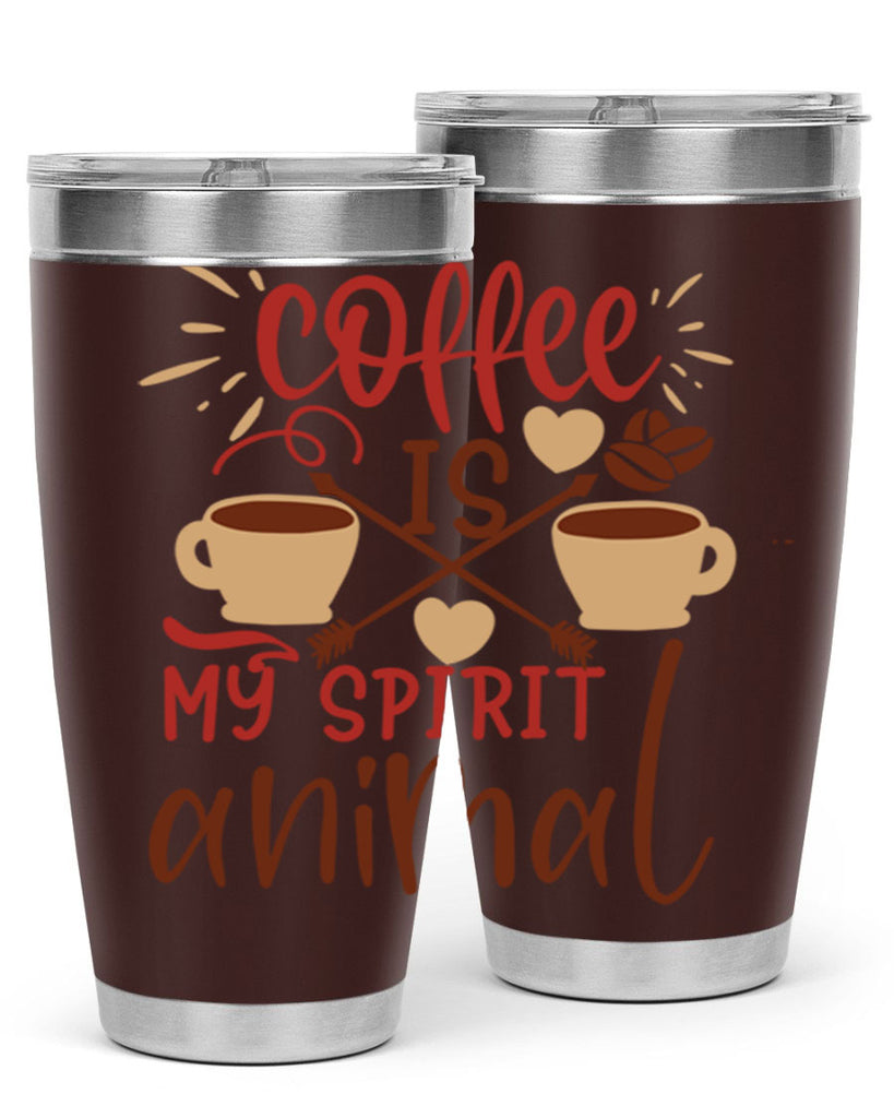 coffee is my spirit animal 217#- coffee- Tumbler