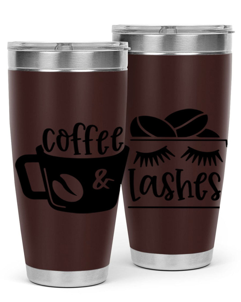 coffee lashes 176#- coffee- Tumbler