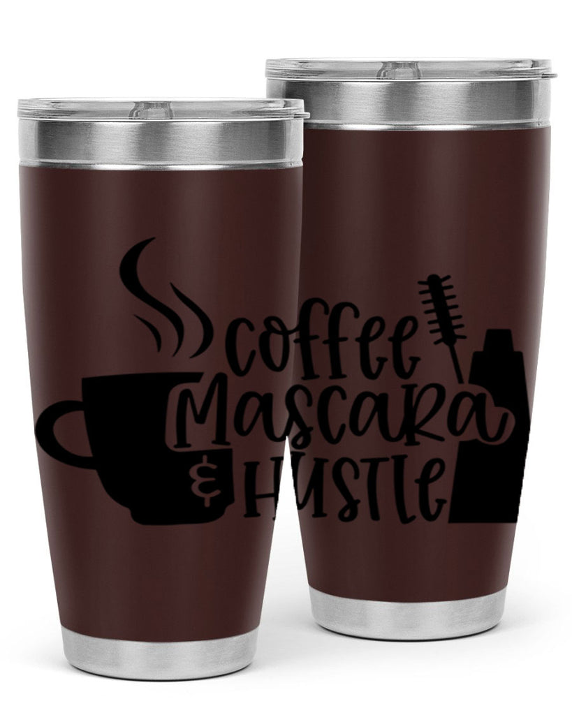 coffee mascara hustle 145#- coffee- Tumbler