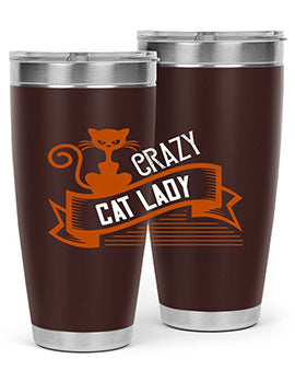 crazy cat lady Style 43#- cat- Tumbler