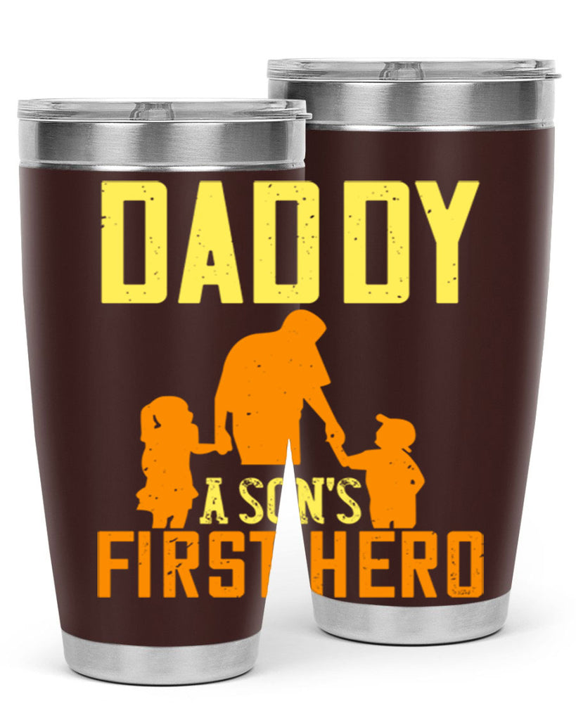 daddy a sons first hero 249#- fathers day- Tumbler