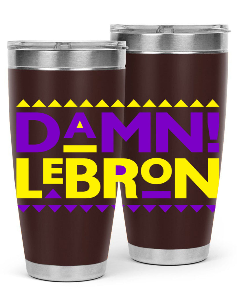 damn lebron 177#- black words phrases- Cotton Tank
