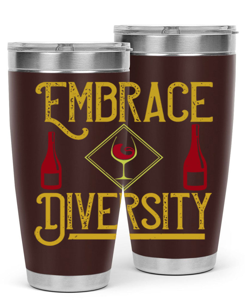 embrace diversity 218#- wine- Tumbler