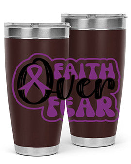 faith over fear 139#- alzheimers- Tumbler