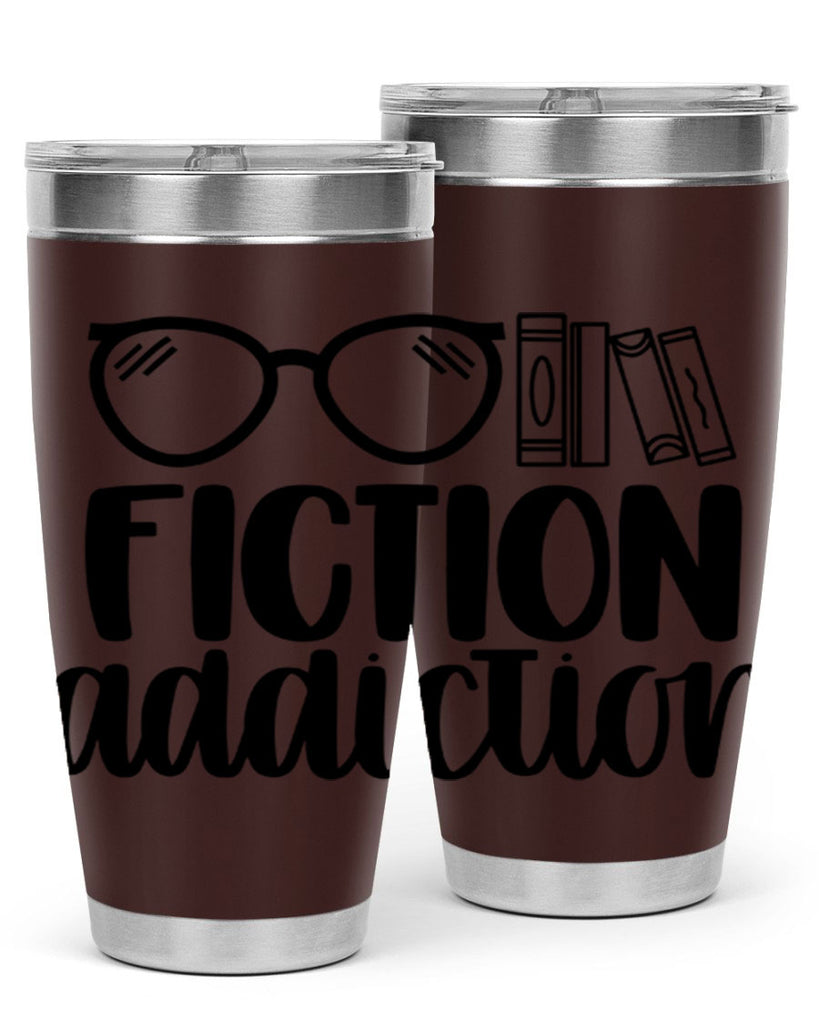 fiction addiction 40#- reading- Tumbler