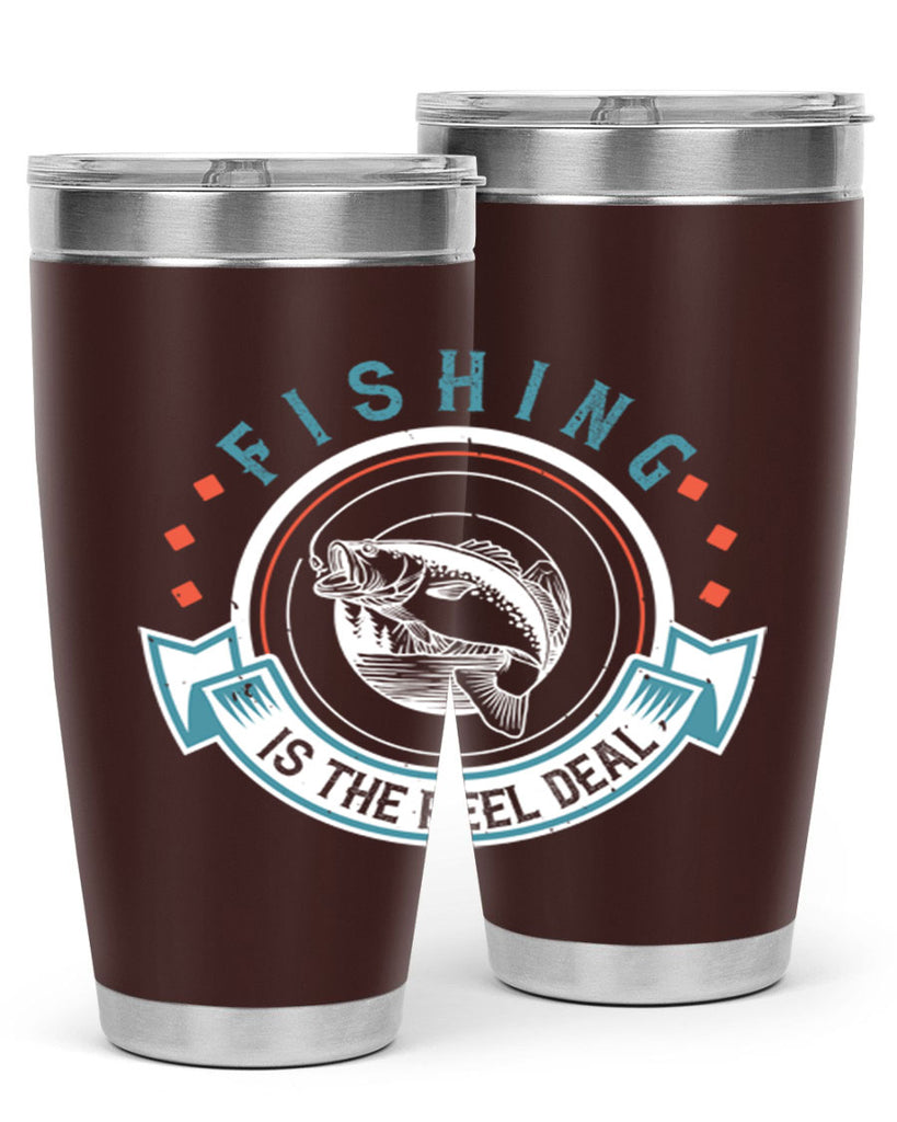 fishing is the reel deal 271#- fishing- Tumbler